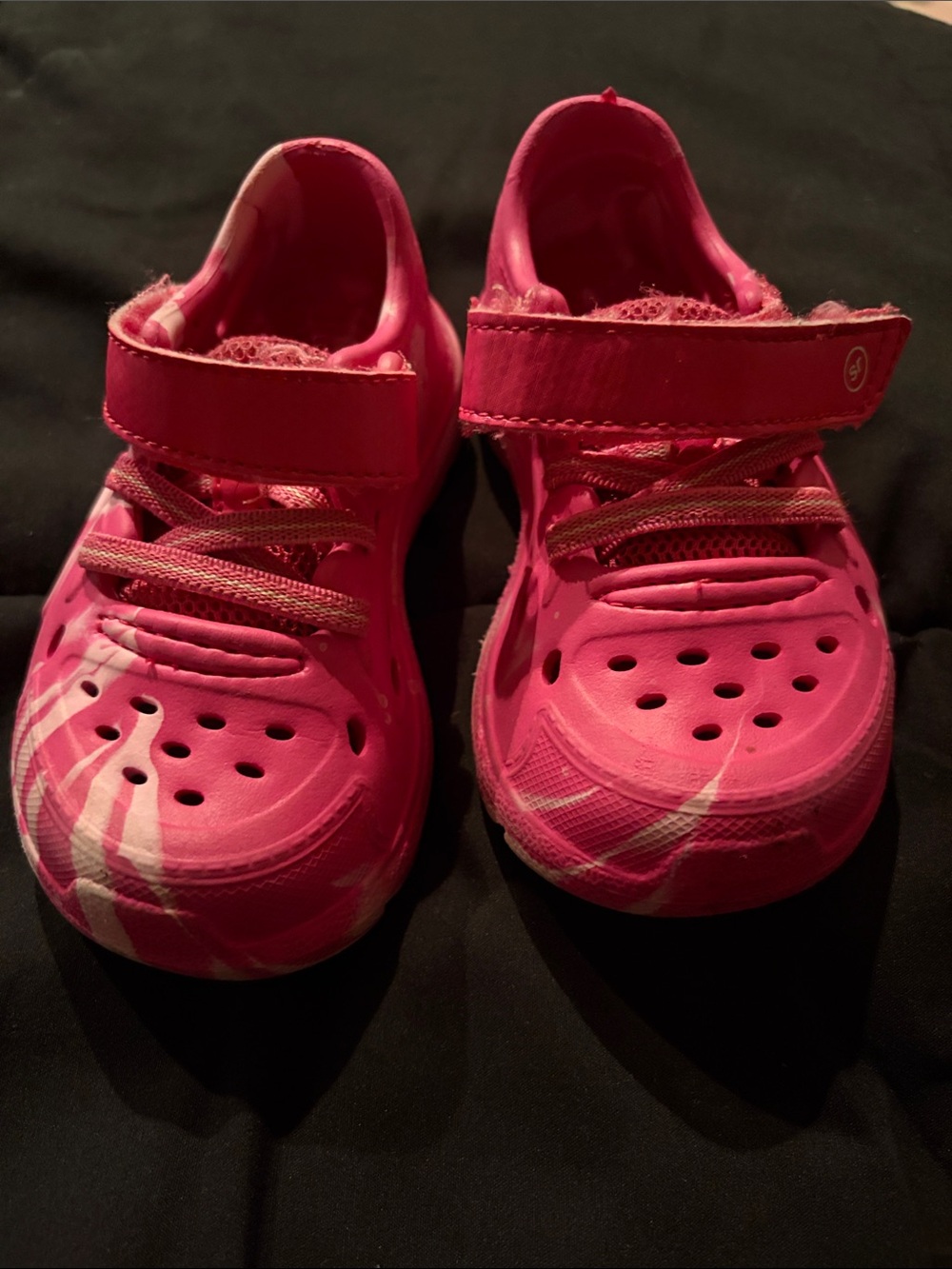 Stride Rite Pink Hook-and-Loop Water Shoes